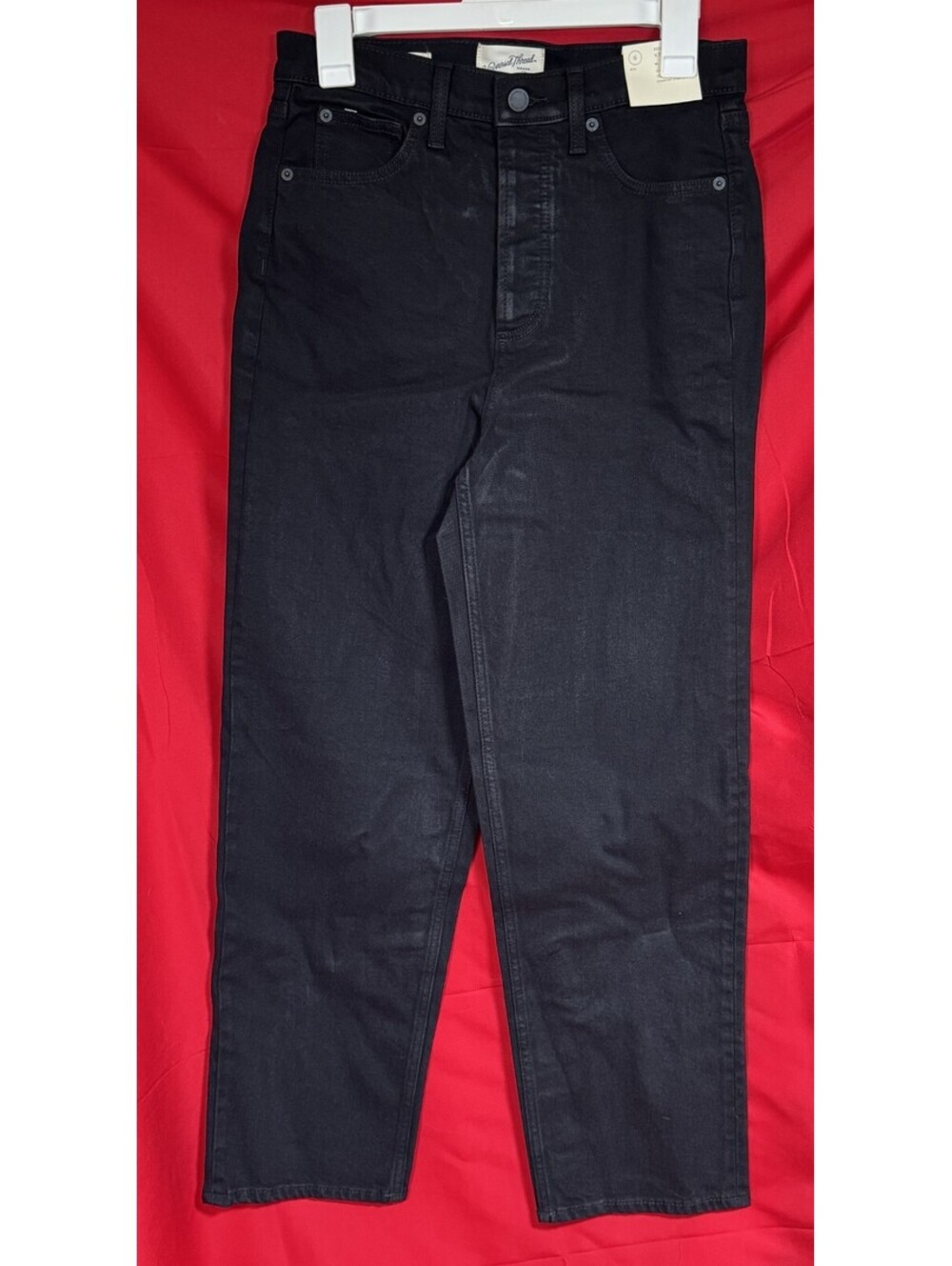 Universal Thread Black Jeans Highest-Rise Straight Leg Women's Size 6 NEW!
